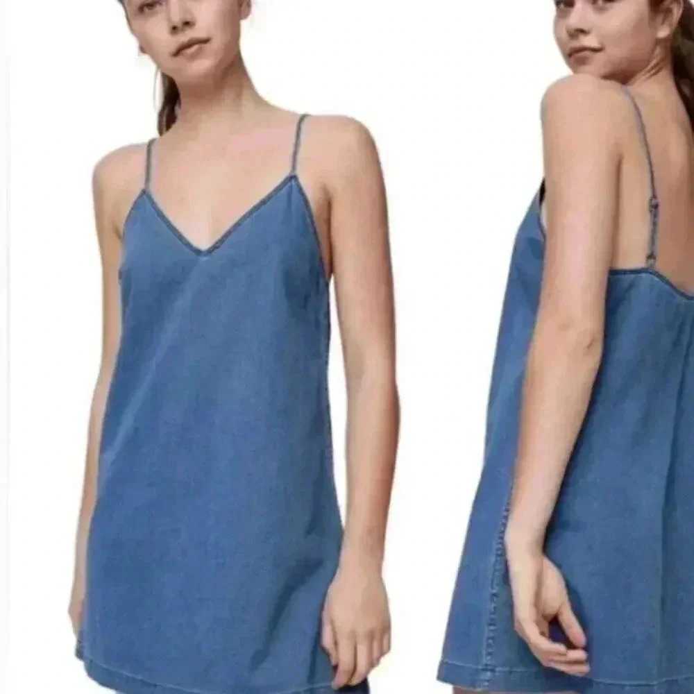 Aritzia - Wilfred Free Vivenne Mini Denim Dress